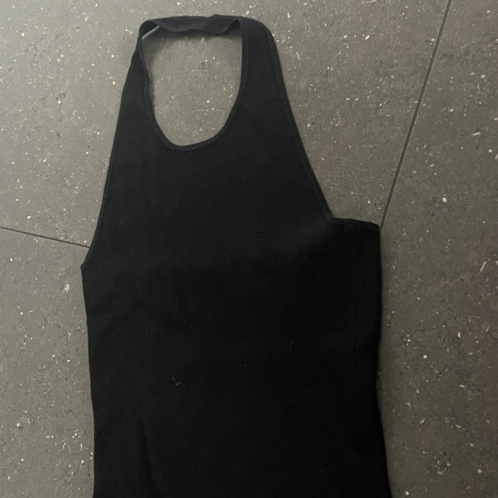 Autumn Cashmere Halter Black Top